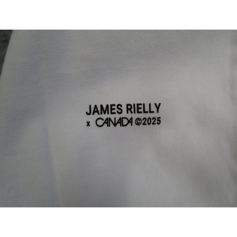 Canada Goods James Rielly Graphic T-Shirt White Organic Cotton Heavyweight Men M - Picture 7 of 11